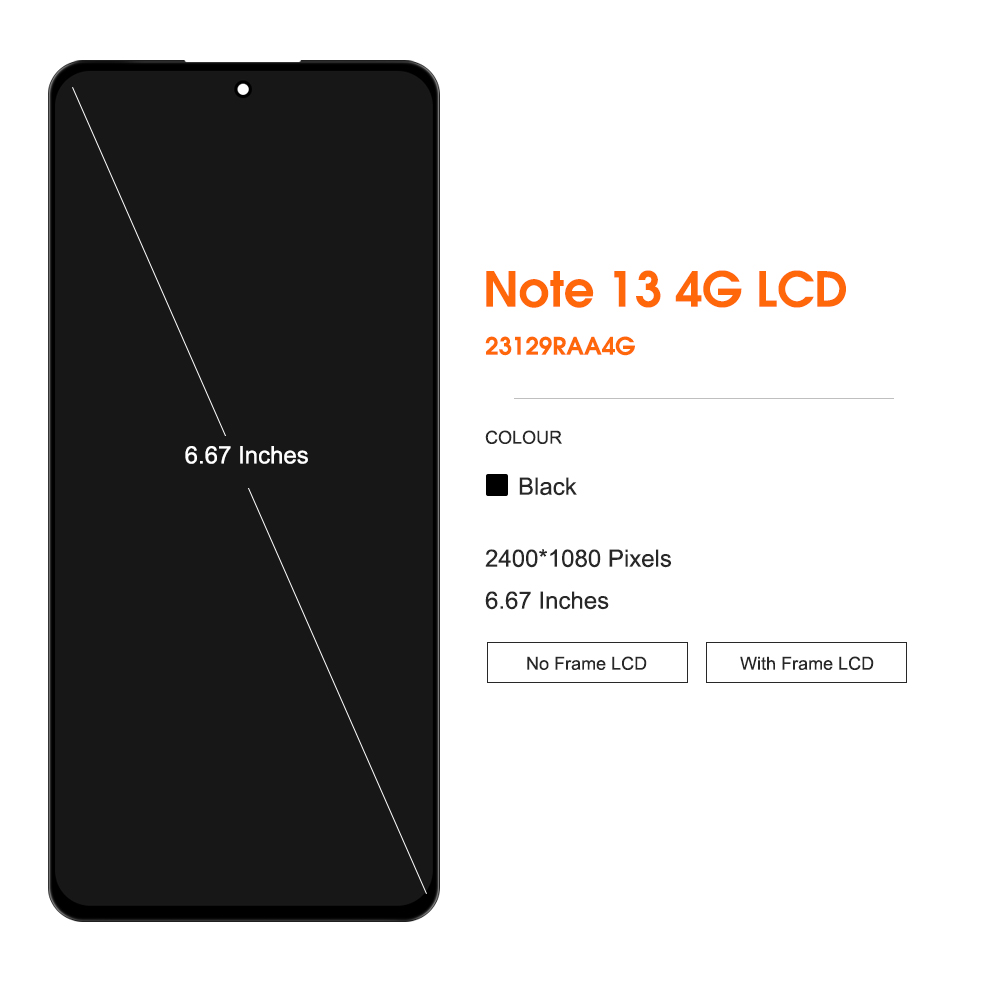 Getestet AMOLED Note 13 4G Display mit Rahmen für ... – Grandado