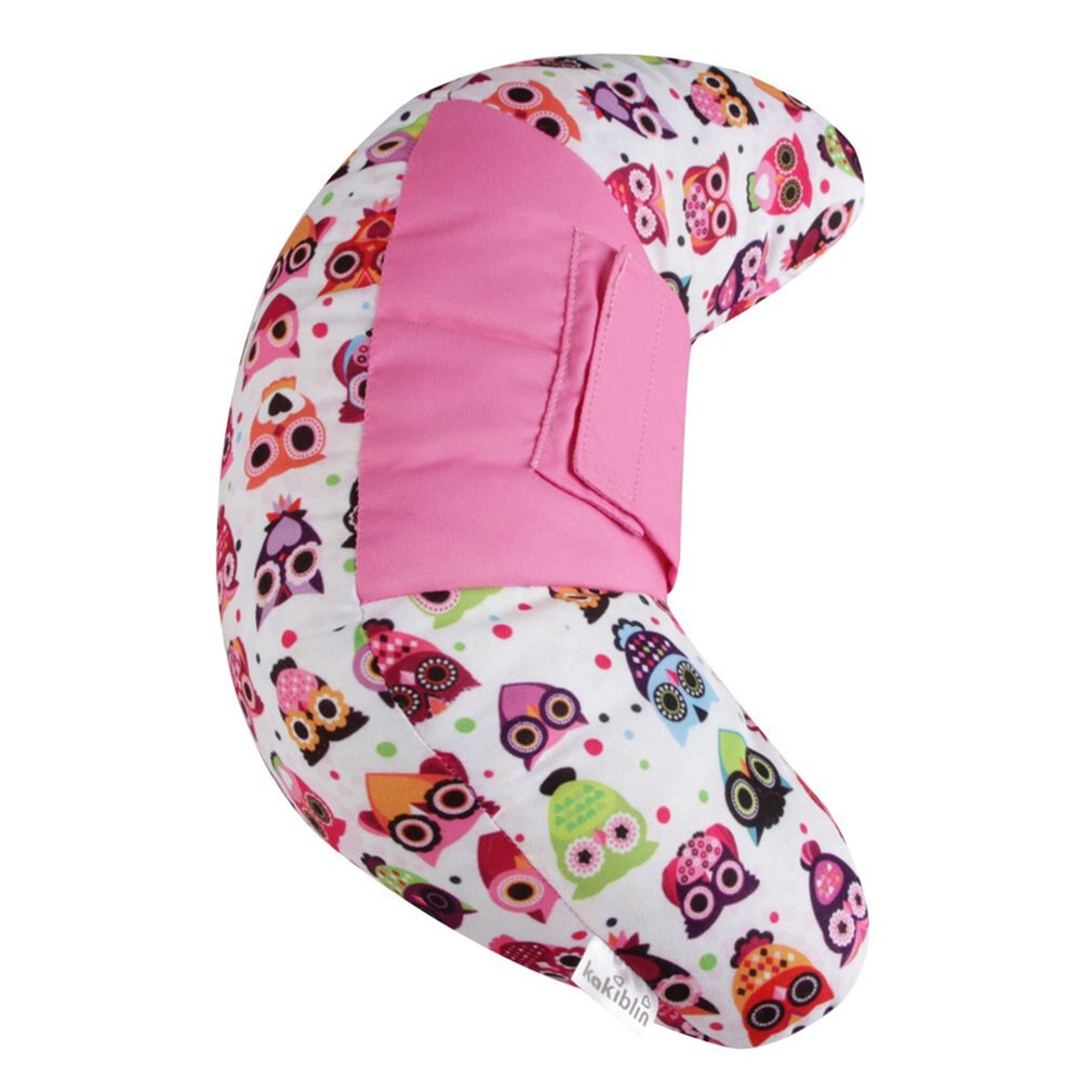 1 Pc niños Auto para reposacabezas de asiento de coche cojín de hombro cojín de algodón suave almohada de almohada de cuello para coche: Rosa
