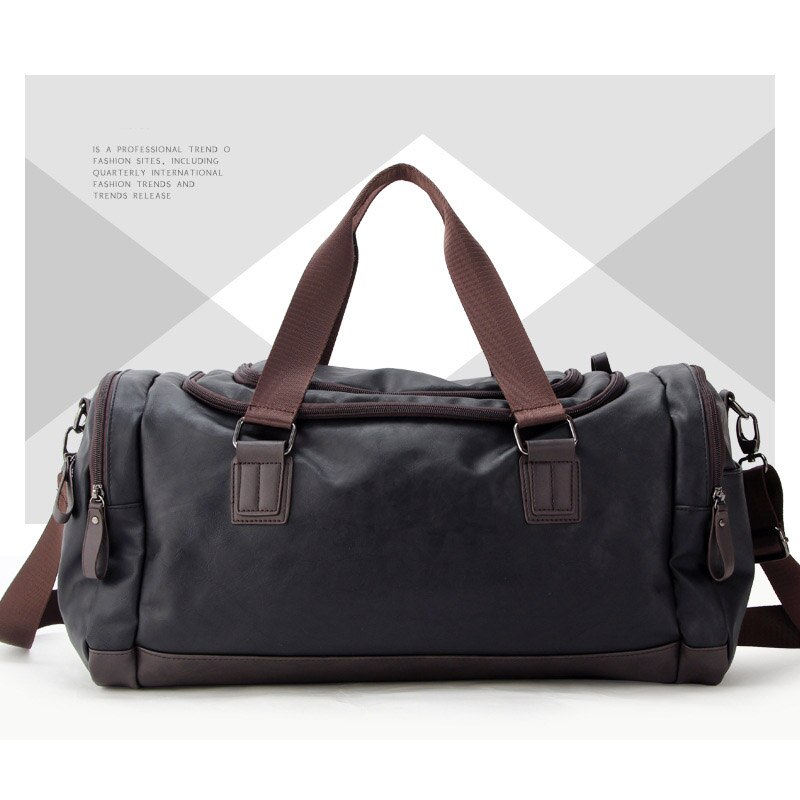 Large Capacity Travel bag Men Handbag Travel Bags Duffle Male Messenger Bag Casual Crossbody Tote Shoulder Bag: black