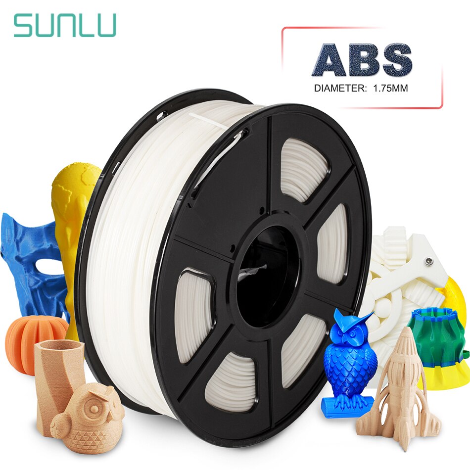 Sunlu Abs 3D Gloeidraad 1.75 Mm 1Kg Plastic Abs 3D Printer Filamenten Overzeese 3D Afdrukken Materialen