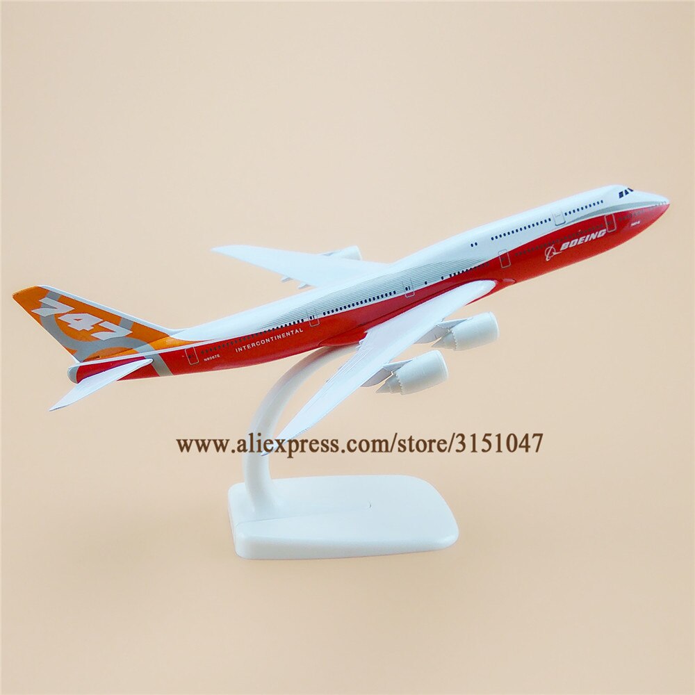 Alloy Metal Prototype Air B747-8 Boeing 747 747-8 Airlines Airplane Model Plane Model Stand Aircraft Kids 20cm