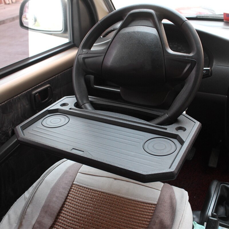 Auto Laptop Schreibtisch Multifunktions Lenkrad Halfter Ständer Schwarz für Fahrer Reisende Arbeit oder Esszimmer Halfter Passt sterben Meisten Fahrzeuge