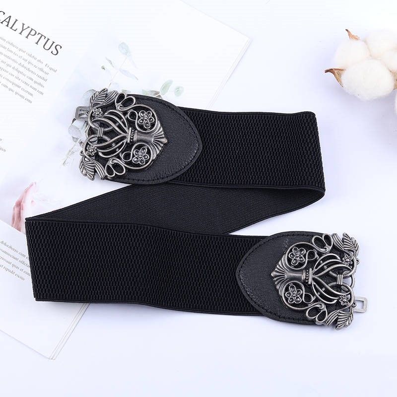 Oude Chinese Hanfu Riem Brede Taille Gordel Vrouwen Zanger Prestaties Kleding Accessoires Decoratieve Lederen Riem Gordel