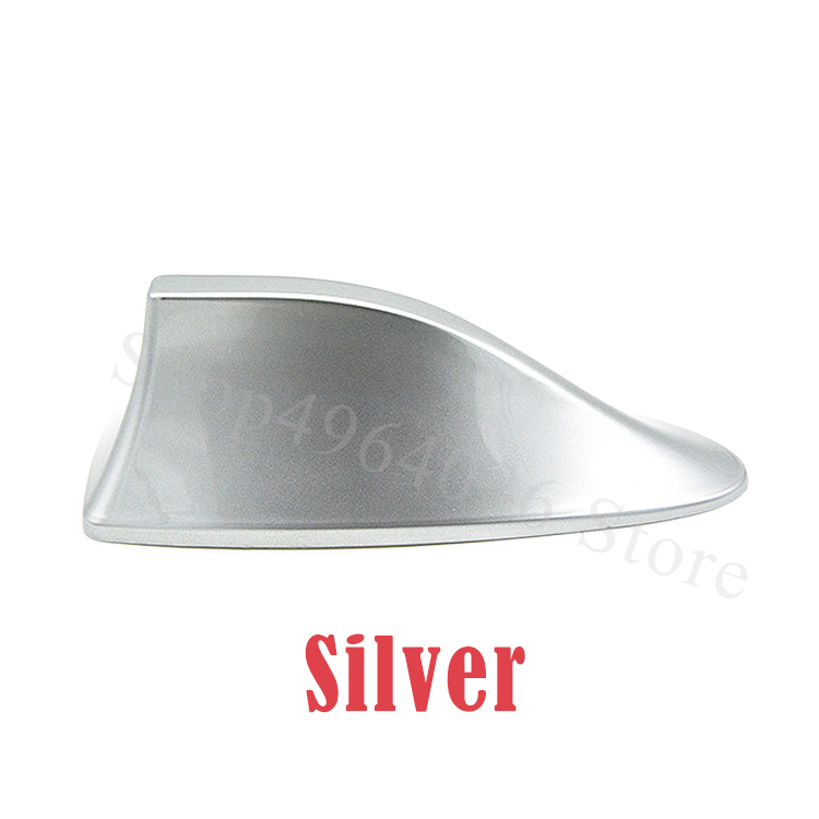 Para Peugeot 307, 206, 308, 407, 207, 3008, 508, 406, 3008 cc sw antenas de señal de coche alerón con forma de aleta de tiburón Accesorios Estilo: silver