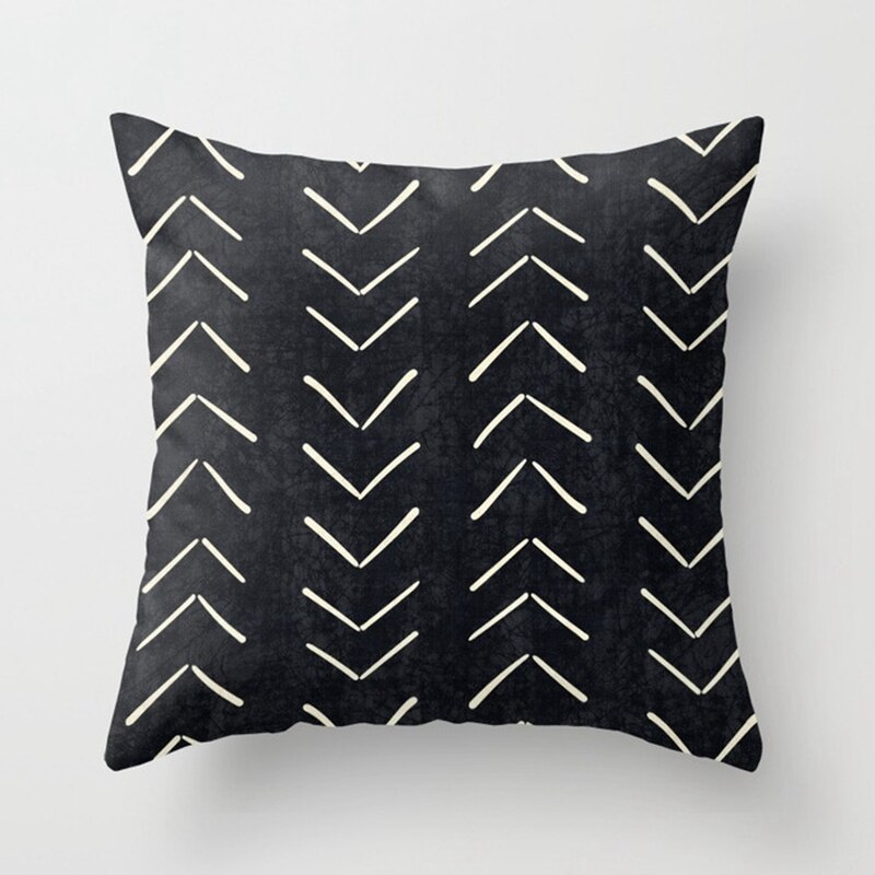Taie d'oreiller marbre impression noir or taie d'oreiller pour ami voiture canapé décoration créative drôle housse de coussin: B