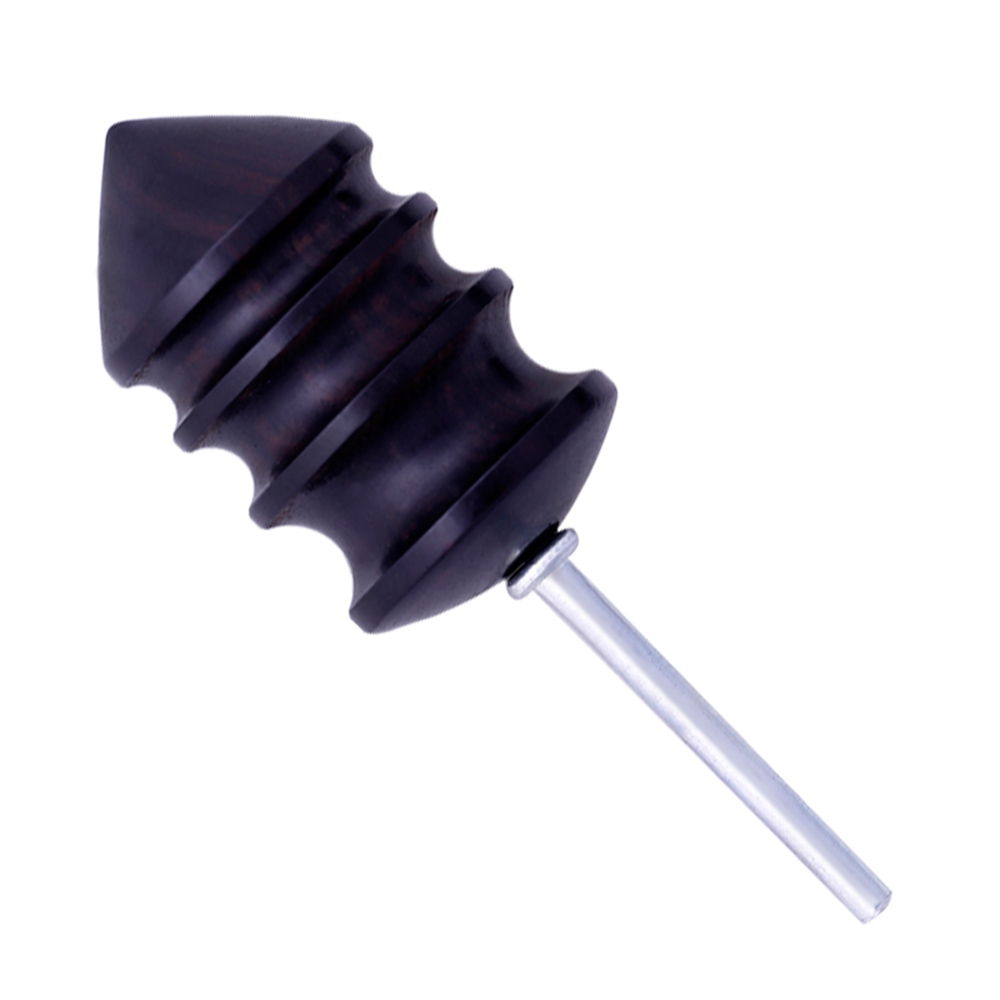 wood Tip Leather Burnisher Slicker Tool Drill Black Wooden Slicker Shank for Rotary Tools Edge Burnisher Slicker: Large size