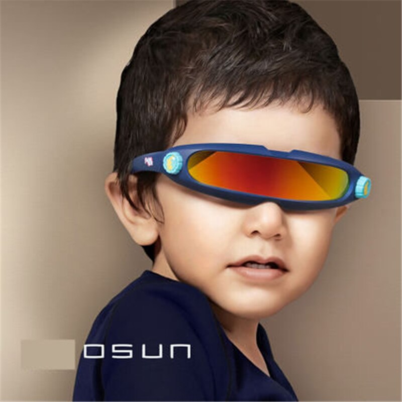 Gafas de sol con forma de pez para niños y niñas, lentes de sol con forma de Animal, estilo alienígena, súper geniales, montura colorida,
