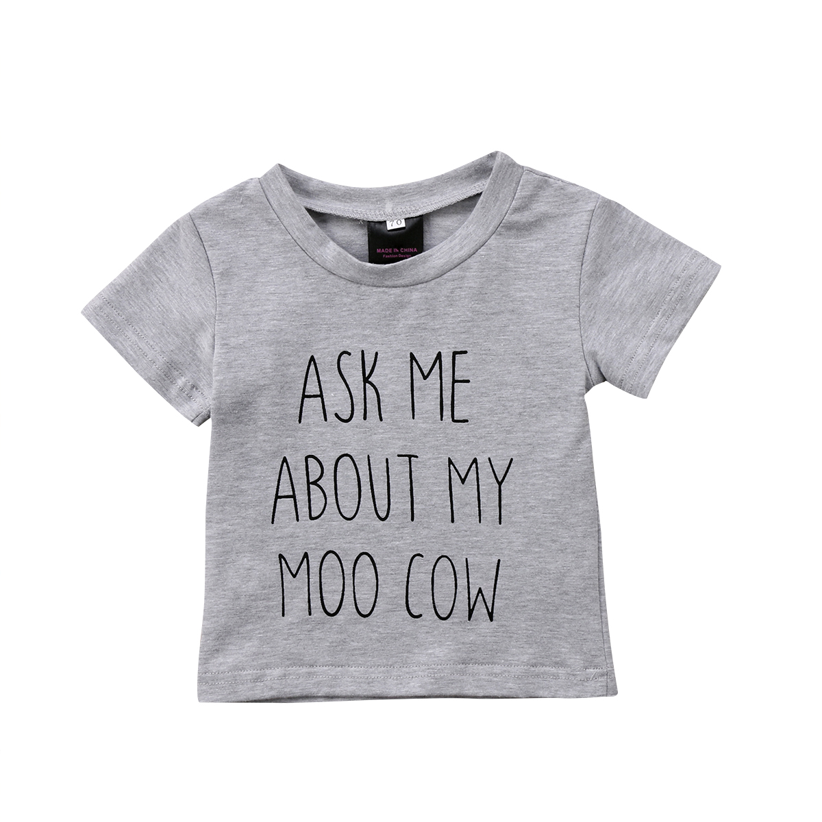 Neue Lässige Newborn Kinder Jungen Mädchen T-Shirt Drucken Tier Baumwolle Kurzarm T-shirt Beiläufige Kleidung: 6m