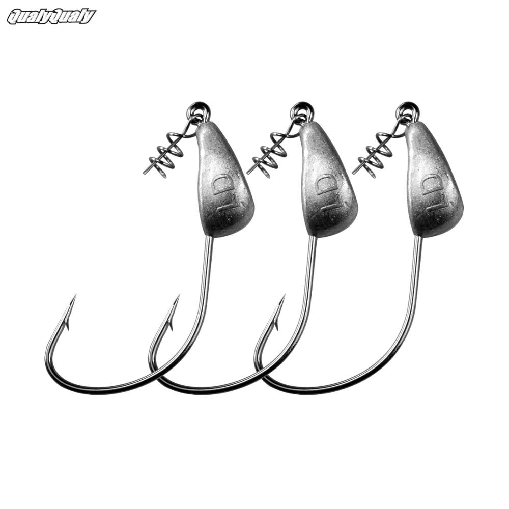 5 stücke Blei Jig Kopf Angelhaken 3,5g 5g 7g 10g 15g 18g 21g Schraube Jig Haken Angelgerät Jigköpfe Angelhaken Mit Spirale Schraube