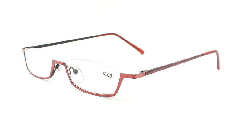 Rolipop Presbyopic Glasses Woman Reading Glasses Men Glasses for Farsightedness: +100 / Red