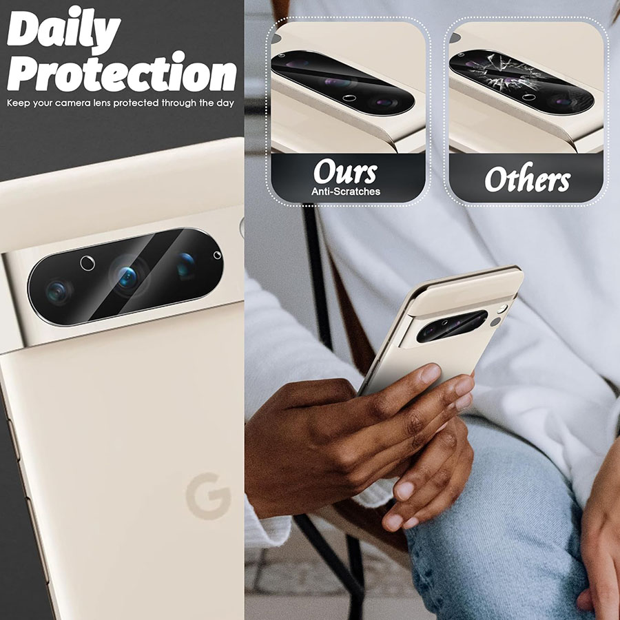 3-1pcs Camera Glass Multi-Layer Protection for Google Pixel 8 Pro Camera Lens Protector Tempered Glass Cover Pixel 8 Accessories