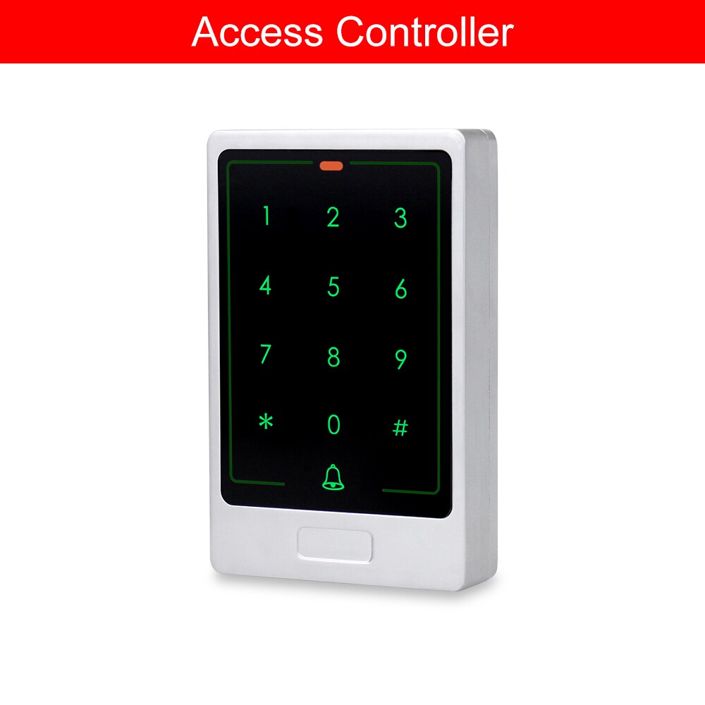 Metal Waterproof RFID 125KHz Standalone Access Control Keypad with Touch Screen Panel +Rainproof Cover-3000 Users: C20-3000