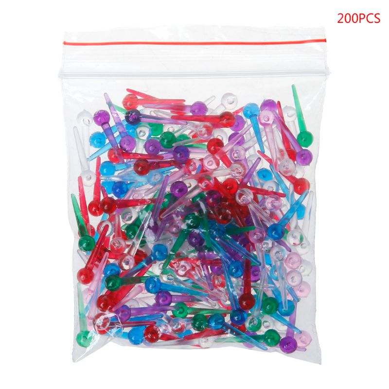 200pcs Plastic Safety Push Pins Thumbtacks For Dressmaking Scarf Tailor Offices Schools Supplies