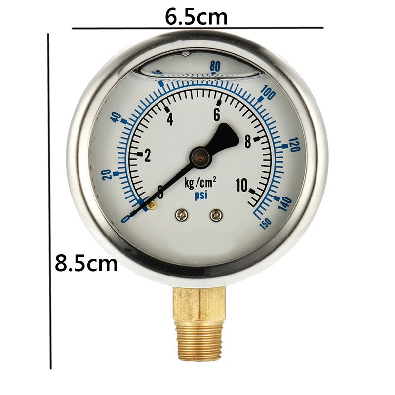 150PSI 10Bar PT1/4 Dia 65mm 010 KG Auto Vloeibare... Grandado