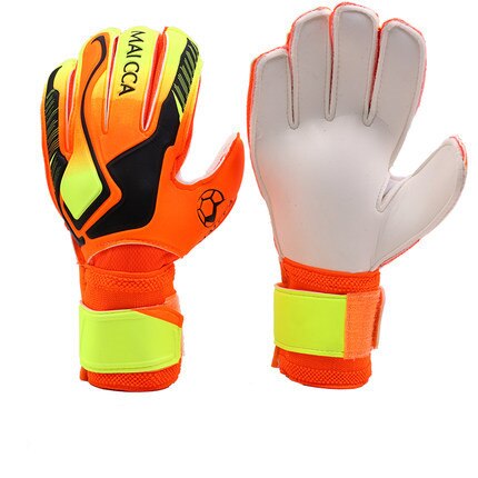 Outdoors Futbol Sports Entry-level Children/Adult Goalkeeper Gloves Goalkeeper Football Non-slip Gloves Soccer -40: Orange Size 10