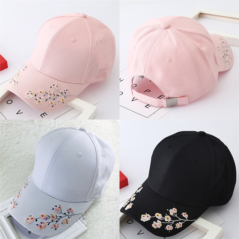 Floral Baseball Caps Flowers Caps Snapback Women Leisure hat