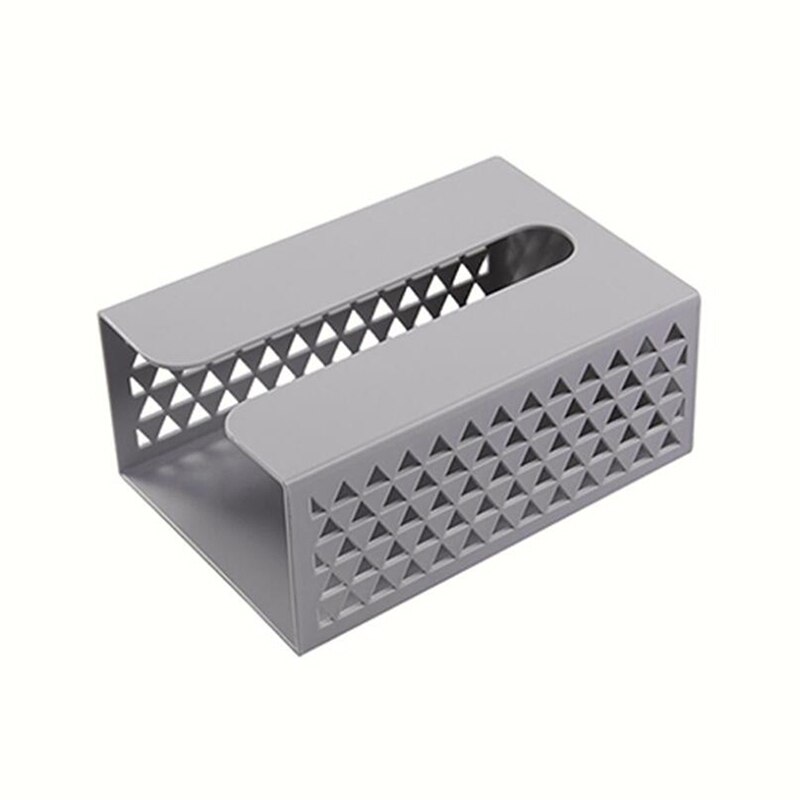 Caja de pañuelos de cocina montada en la pared Kleenex, dispensador de servilletas, caja de toallitas húmedas de escritorio de oficina familiar: Grey