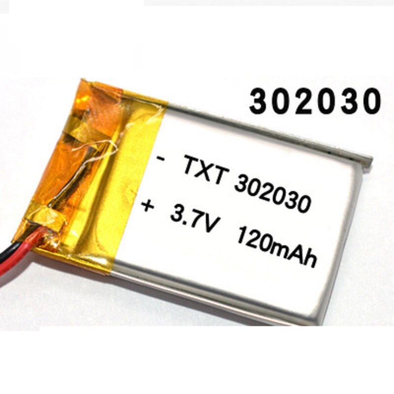 3.7V lithium battery 302030 032030 120mah MP3 MP4 GPS Bluetooth cell battery toys: Default Title