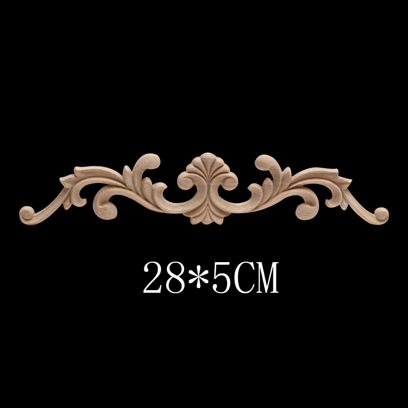 Europese Decal Houtsnijwerk Massief Houten Deur Hart Bloem Home Decoratie Retail En Hout Mouldings Hout Applique Muren: C45-3