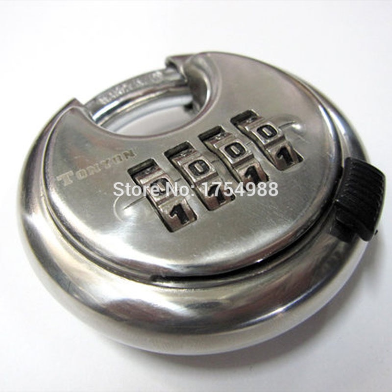 4 number password keyed padlock Combination locks stainless steel ingots lock warehouse lock Escape chamber room code lock