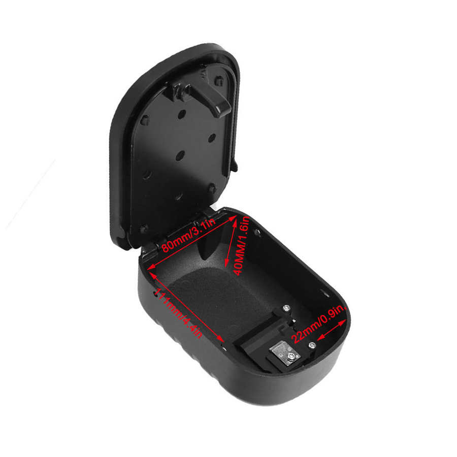 Key Box Wall-Mounted Security Password Storage Box Anti-Theft Organizer for Key ID Cards