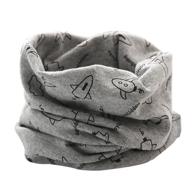Printemps automne enfants coton écharpe bébé enfants écharpe hiver garçons filles dessin animé écharpes bébé mignon foulard w: M
