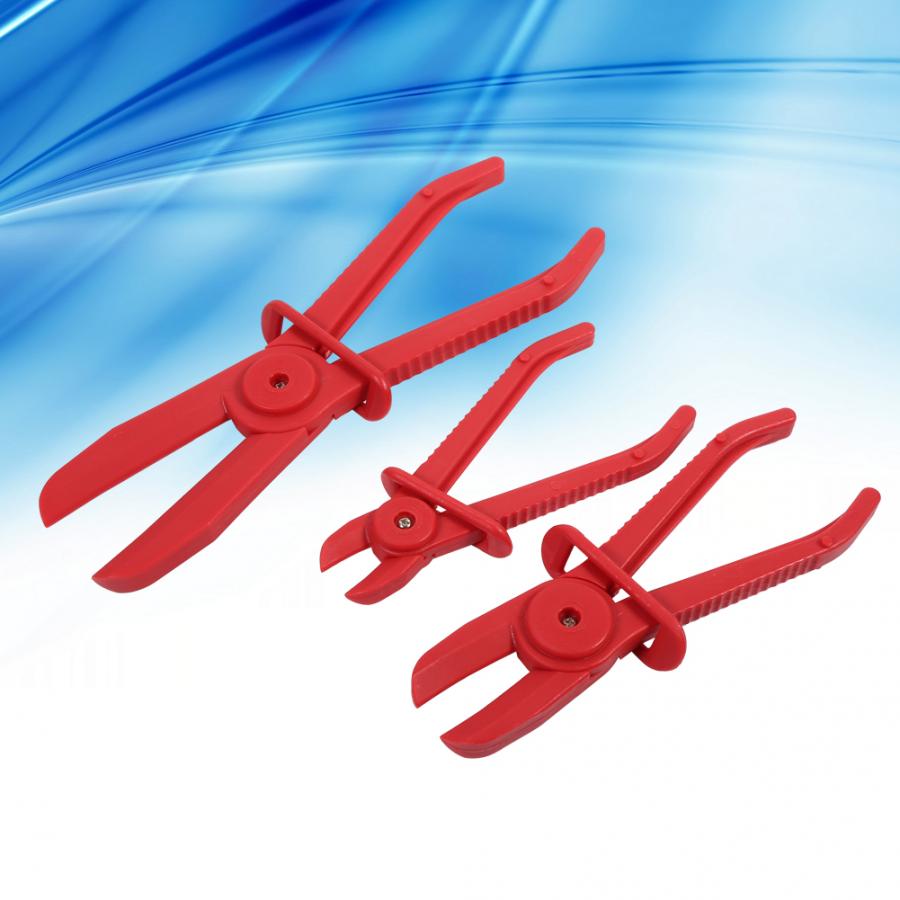 3Pcs Nylon Slang Klem Tool Set Rode Rem Brandstof Water Lijn Klem Tang Handen Gratis Tool