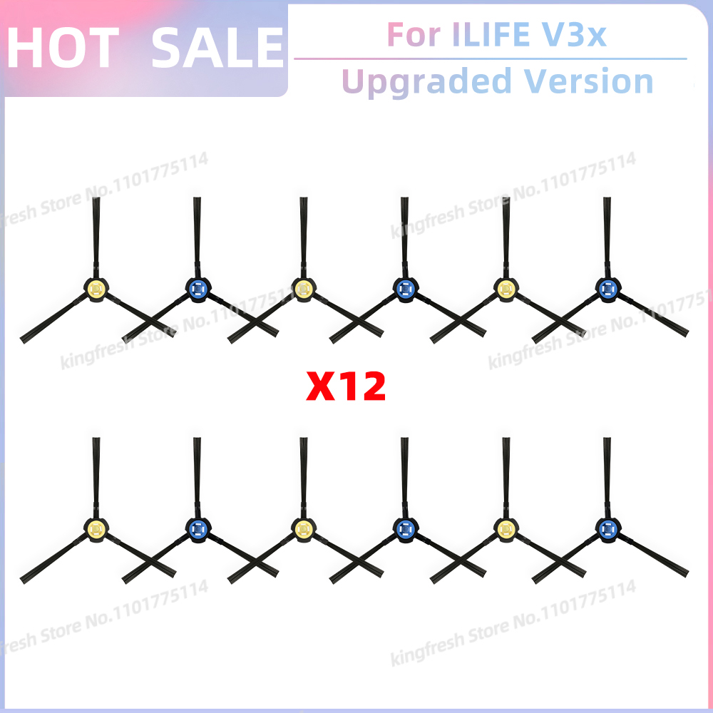Fit For ILIFE V3x Robot Vacuum and Mop Replacement Parts Side Brush Hepa Filter Mop Cloth Accessories: light green