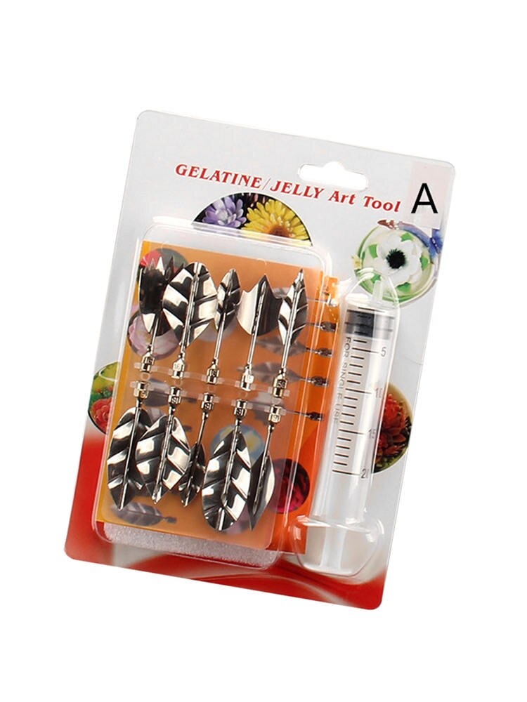11pcs 3D Jelly Flower Art Tools Jelly Cake Gelatin Pudding Nozzle Set Cake Decorating Tools