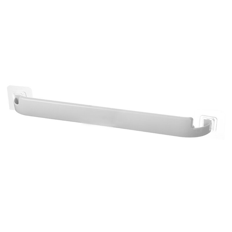 Plastic Towel Hanger Rail No Drill Bath Towel Holder Single Bar Towel Holder