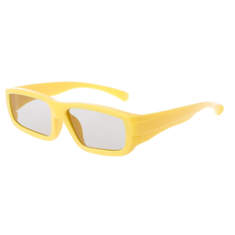 Kinderen Maat Circulair Gepolariseerde Passieve 3D Bril Voor Real D 3D TV Cinema Movie: YELLOW