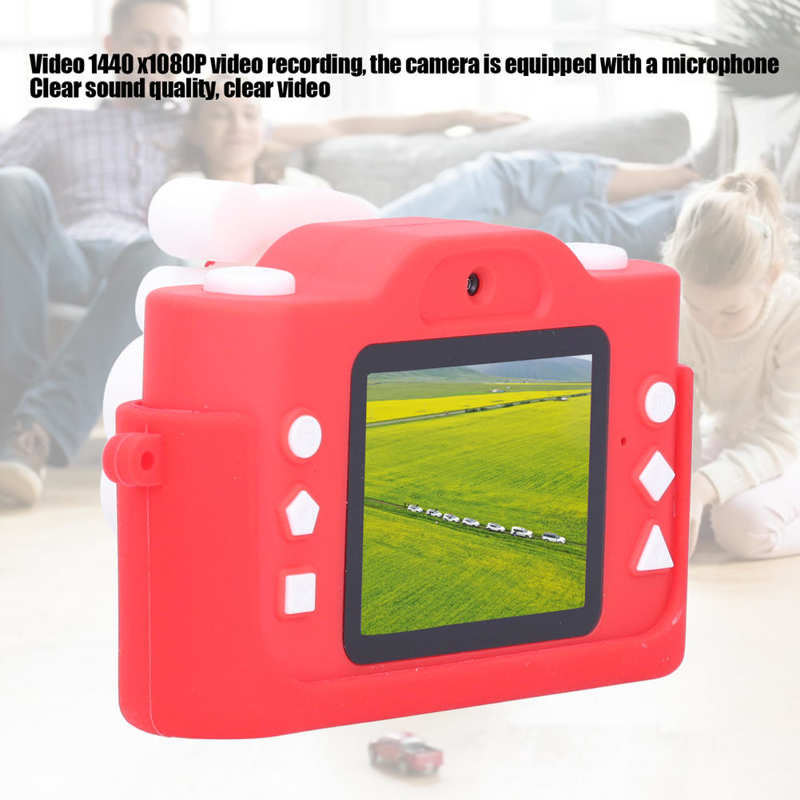 Kids Camera Santa Claus Video Dual Camera Music Cartoon USB Rechargeable Camera Christmas