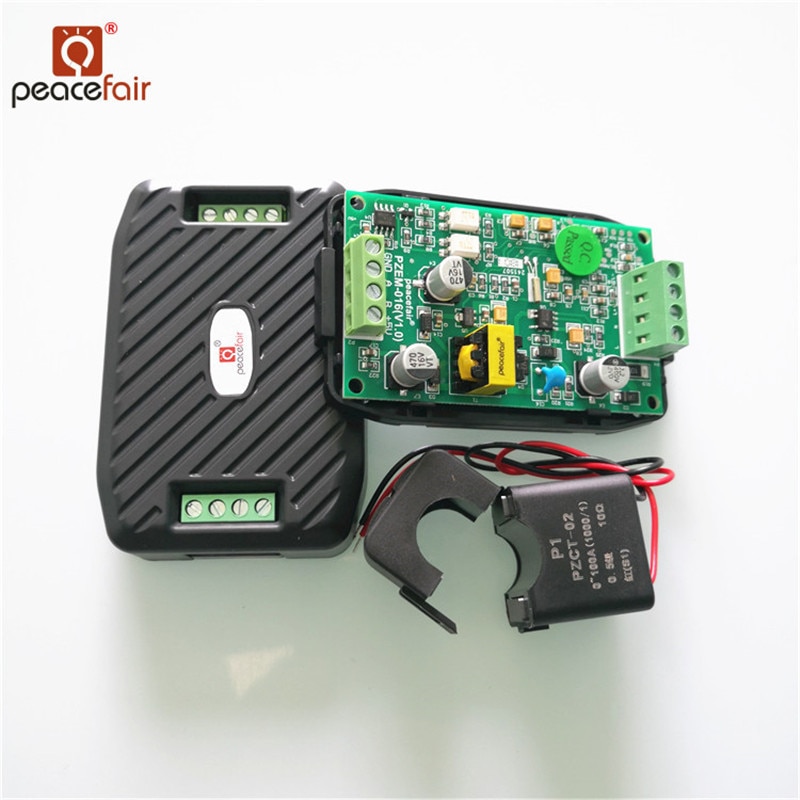 1PCS Newest AC Power Meter Energy Meter 220V 100A RS485 Electricity Kwh Meter for Homekit PZEM-016 With Split CT