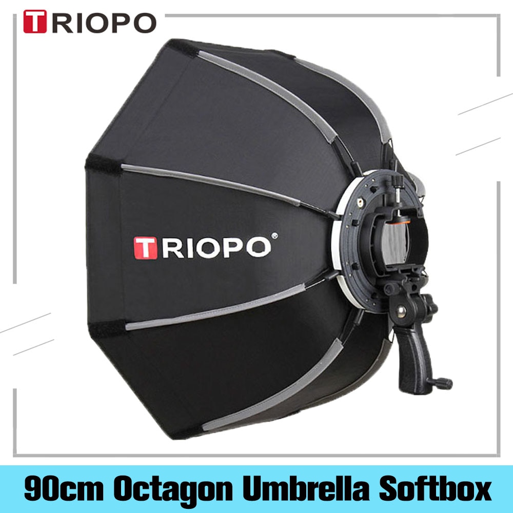 Triopo 90 Cm Foto Octagon Paraplu Licht Softbox Met Handvat Voor Godox V860II TT600 Flash Paraplu Fotografie Outdoor Soft Box