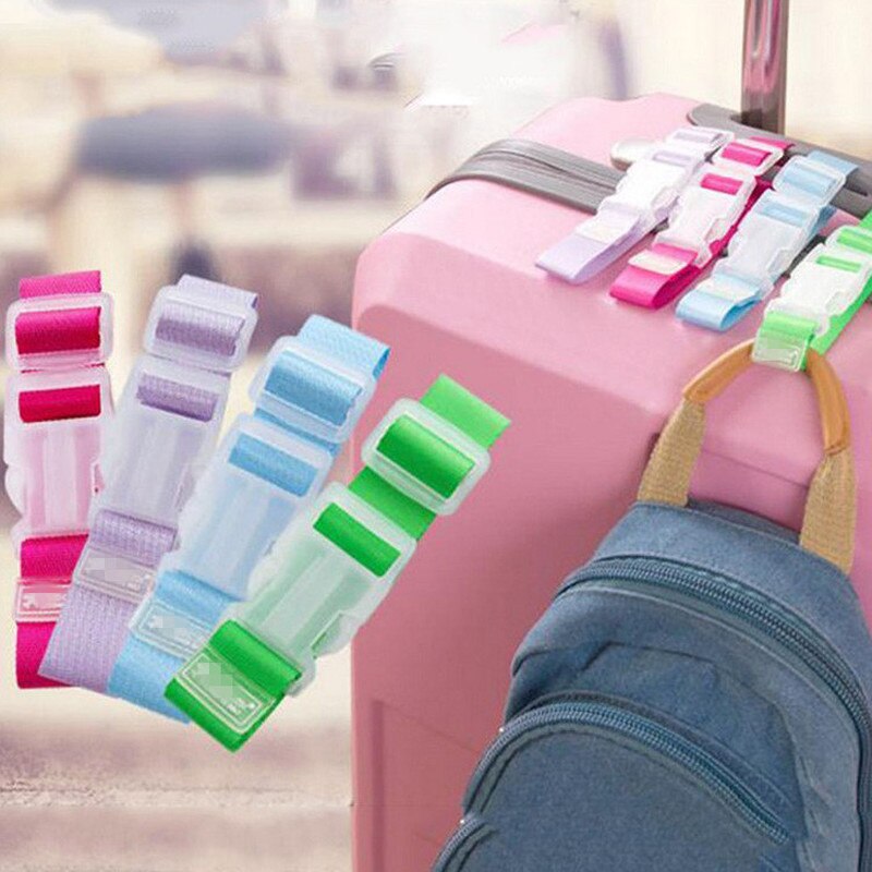 1PCS Adjustable Nylon Luggage Straps Luggage Accessories Hanging Buckle Straps Suitcase Bag Straps