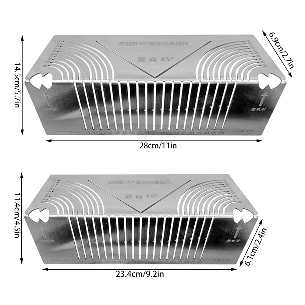Precision-Flex Angle Arc Marking Tool Metal Fabrication Pipe Saddle Cutting Guide All In 1 Measuring For Welding Metalworking