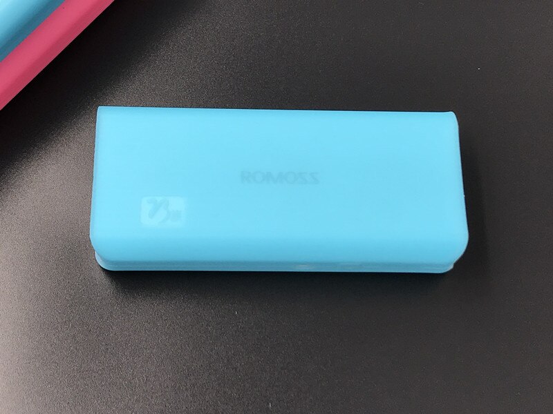 Portable Non-toxic Silicone Soft Protection Case for ROMOSS 20000mAh ROMOSS 10400mAh Power DurableBank: 20000 mAh / blue