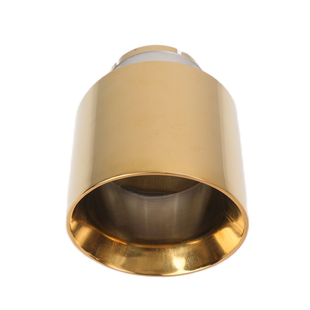 Car Stainless Steel Muffler Tip Exhaust System Universal Straight Gold Decoration Exhaust Pipe Mufflers For Akrapovic