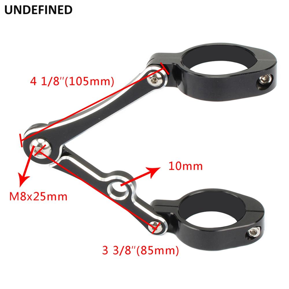 52mm-54mm Motorcycle Headlight Bracket Mount Clamps CNC Fork Tube Holder For Harley Cafe Racer Chopper Bobber Bikes Universal