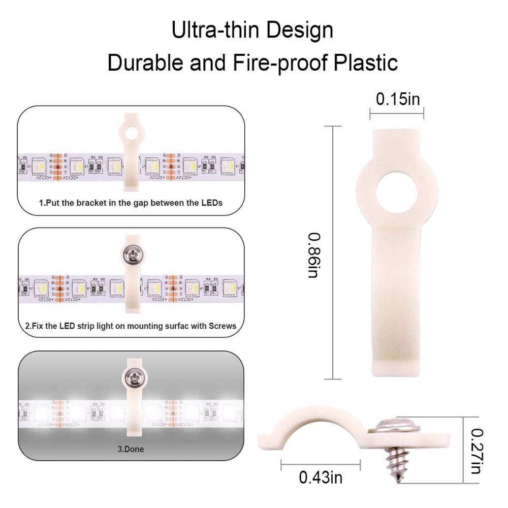 5Pin Rgbw Led Strip Connector Kit-Inclusief 16.4FT 5 Pin Rgbw Wire Extension, 2x T Vorm Connector, 2x Led Strip Jumper