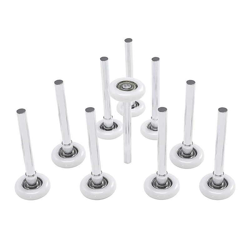 10 stk 2 tommer garageport rolle nylon garageport hjul til udskiftning af garagespor med forseglet 6200zz kugleleje