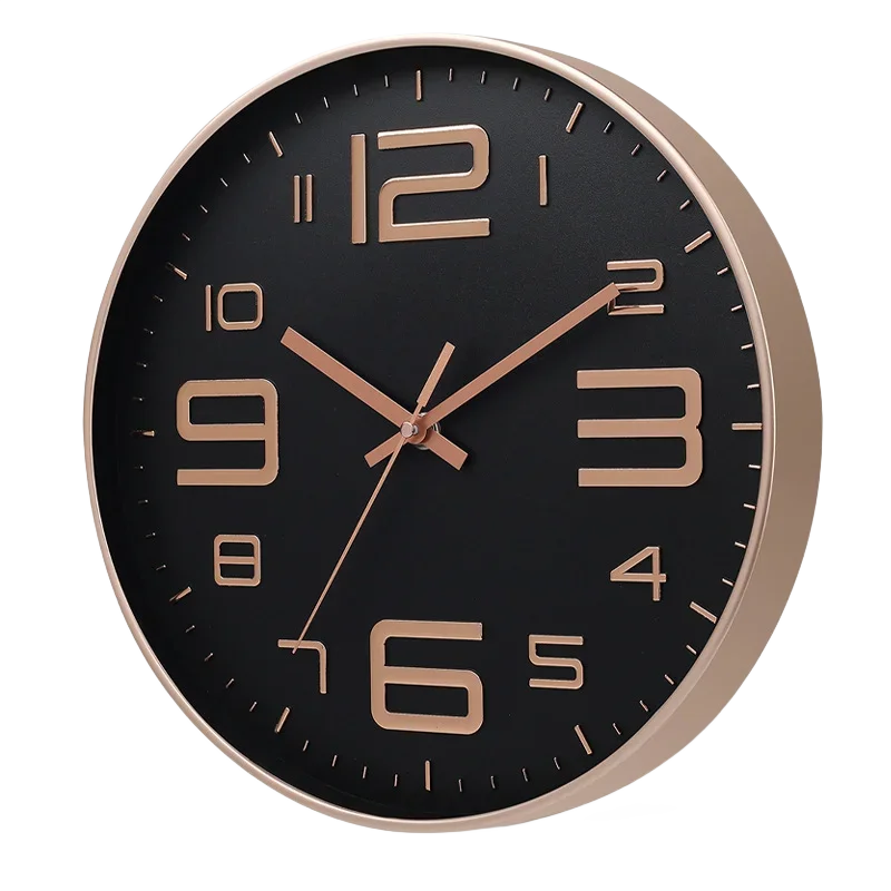 Relógio de parede moderno e simples de 8 polegadas adequado para quarto, sala de estar, relógio decorativo de sala de estudo: Azul