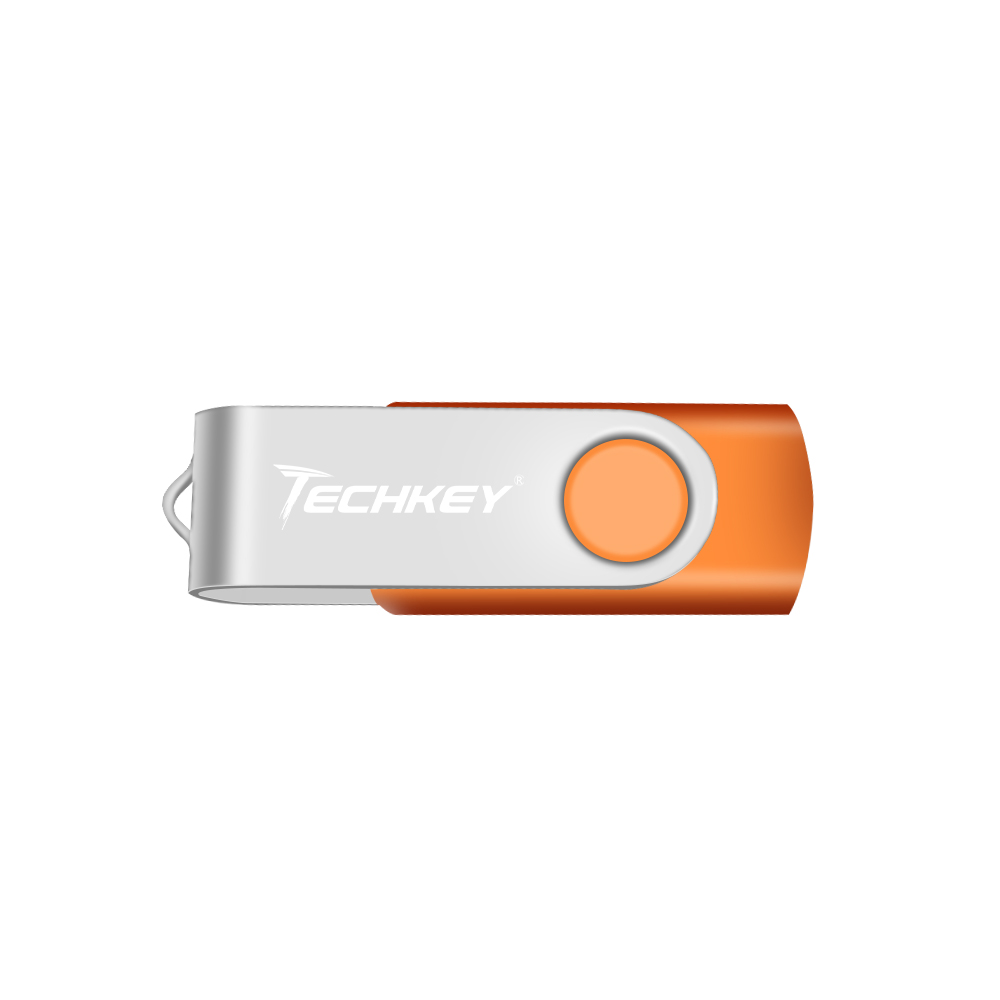 Techkey newest usb flash drive 4gb 8gb pendrive 16gb 32gb флешка Storage usb stick for phone Memory stick: 32GB / orange