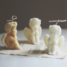 Engel Kaars Siliconen Mal 3d Klei Baby Cake Angel Geurkaars Leuke Aroma Kaars Mallen Maken Levert