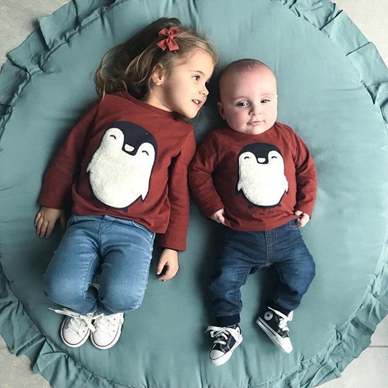 Blød rund bomuld baby gym legemåtter børneværelse tæppe legemåtte kravle værelse gulv tæppe værelse dekoration pude foto rekvisitter