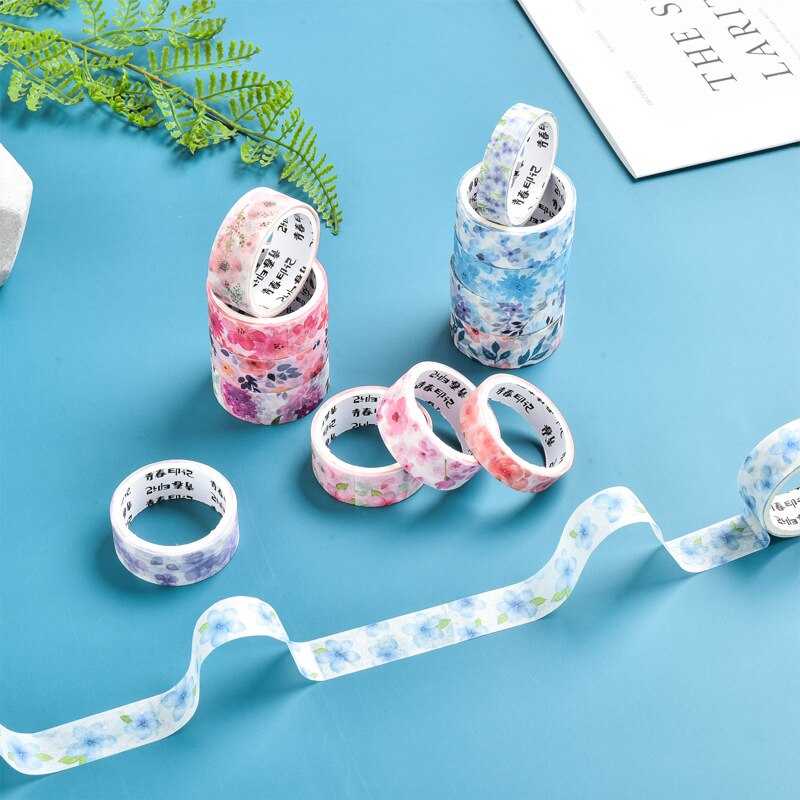 Washi tape kirsebærblomst vaskebånd brevpapir sommerdekorasjon washi tape sett cintas decorativas blomst maskebånd