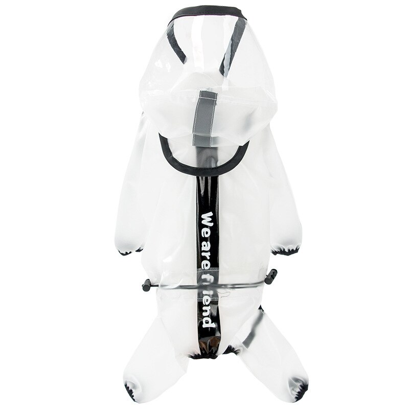Waterproof Dog Raincoat With Hood Transparent Pet Cat Puppy Rain Coat Pet Jacket Clothes For Small Medium Large Dog Pet Supplies