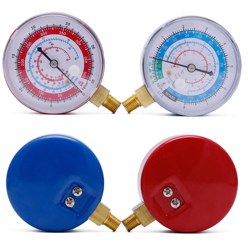 Air Conditioner R404A R134A R22 Refrigerant High&amp;Low Pressure Gauge PSI KPA