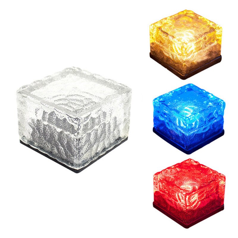 Crystal Led Solar Light Cube Led Outdoor Lamp Tuin Waterdicht Lichten Ondergrondse Muur Ingebed Verlichting Stappen Tough Case Belasting