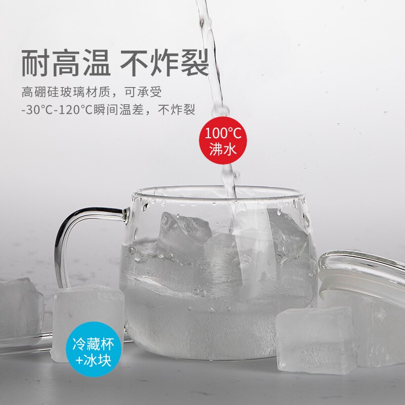 Glas juice koppar genomskinligt lock temuggar halm dam kopp set små muggar verre a eau glas tumbler drinkware  ac50gc